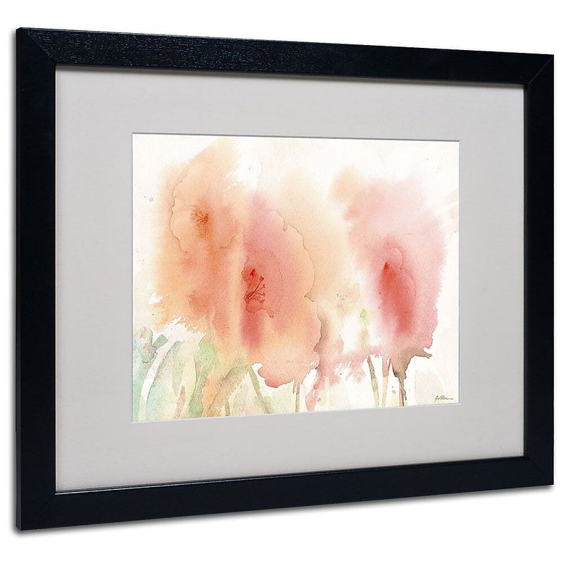 Trademark Fine Art 'Coral Composition' 16" x 20" Black Frame Art
