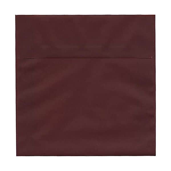 JAM Paper 6.5" x 6.5" Square Translucent Vellum Invitation Envelopes, Burgundy, 25/Pack (2813778)