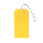JAM Paper® Gift Tags with String, Medium, 2 3/8 x 4 3/4, Yellow, 100/pack (39197121B)