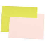 JAM Paper® Blank Greeting Cards Set, A7 Size, 5.25 x 7.25, Ultra Lime Green, 25/Pack (304624516)