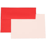 JAM Paper® Blank Greeting Cards Set, 4Bar A1 Size, 3.625 x 5.125, Red Recycled, 25/Pack (304624521)