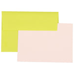 JAM Paper® Blank Greeting Cards Set, 4Bar A1 Size, 3.625 x 5.125, Ultra Lime Green, 25/Pack (304624513)