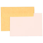 JAM Paper® Blank Greeting Cards Set, 4Bar A1 Size, 3.625 x 5.125, Parchment Antique Gold Recycled, 25/Pack (304624541)
