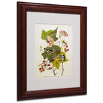 Trademark Fine Art 'Black and Yellow Warbler' 11" x 14" Wood Frame Art
