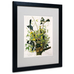 Trademark Fine Art 'Mocking Birds and Snake II' 16" x 20" Black Frame Art