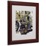 Trademark Fine Art 'Mocking Birds and Snake' 11" x 14" Wood Frame Art