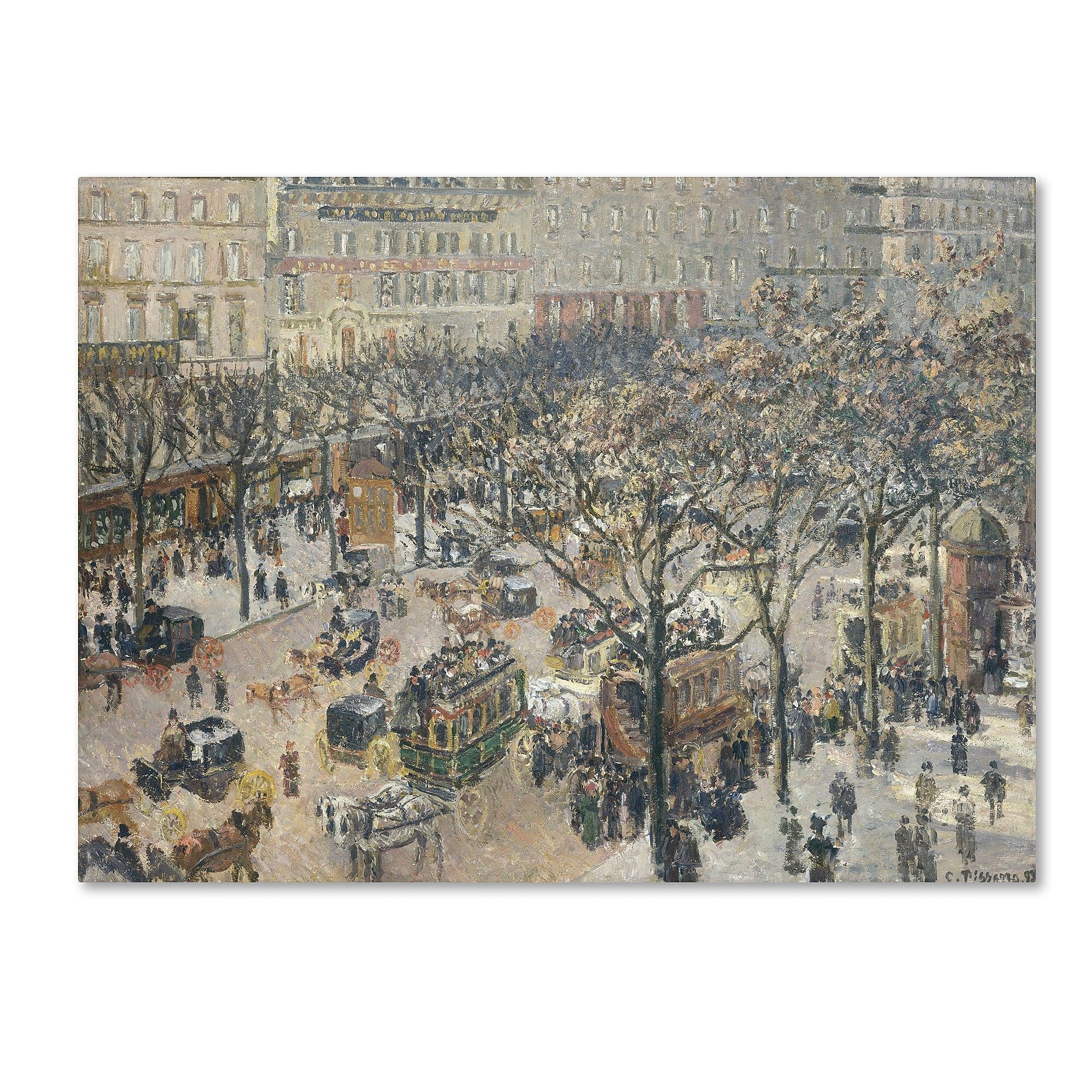 Trademark Fine Art 'Boulevard des Italiens 1897' 35" x 47" Canvas Art