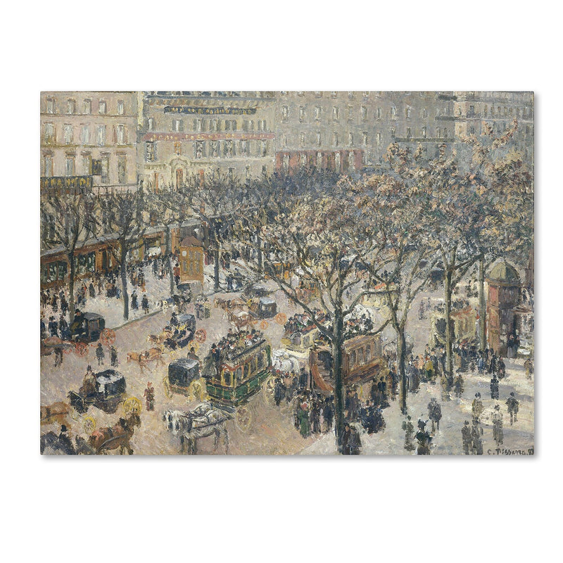 Trademark Fine Art 'Boulevard des Italiens 1897' 35" x 47" Canvas Art