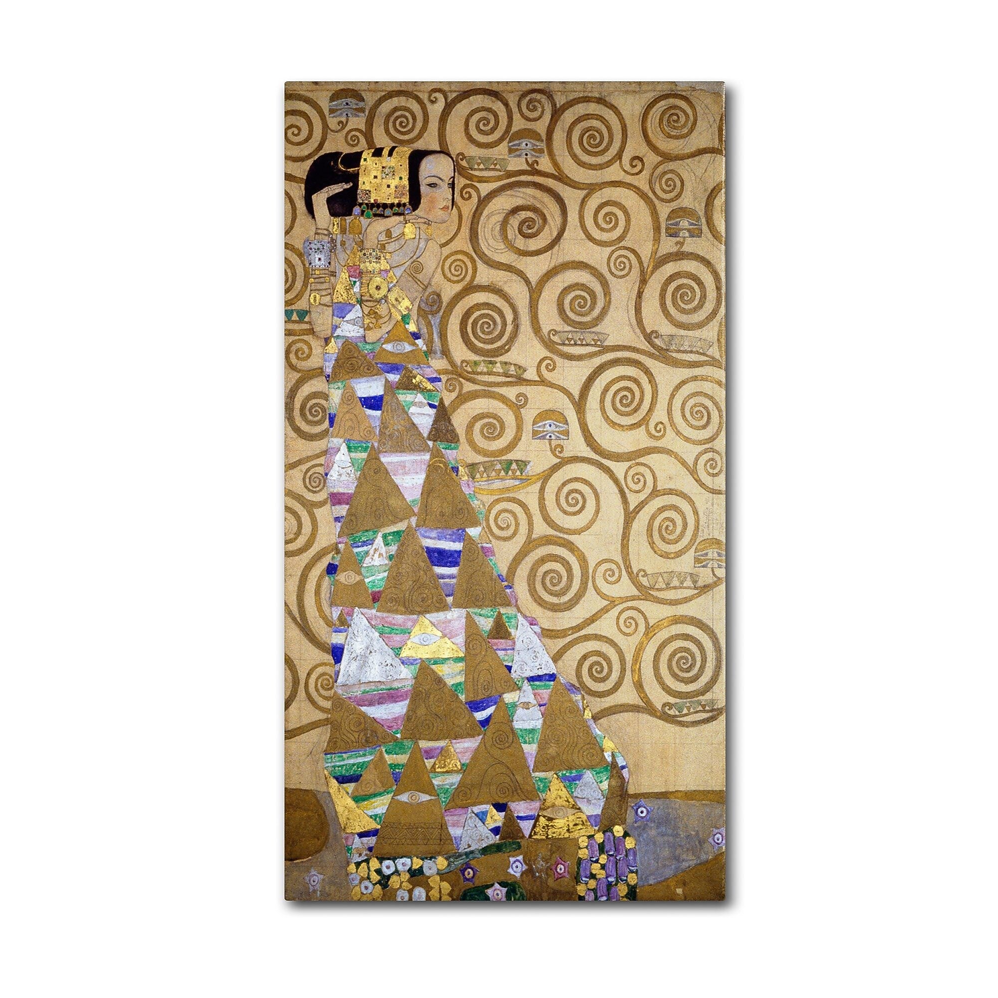 Trademark Fine Art 'Expectation 1905-09' 14" x 24" Canvas Art