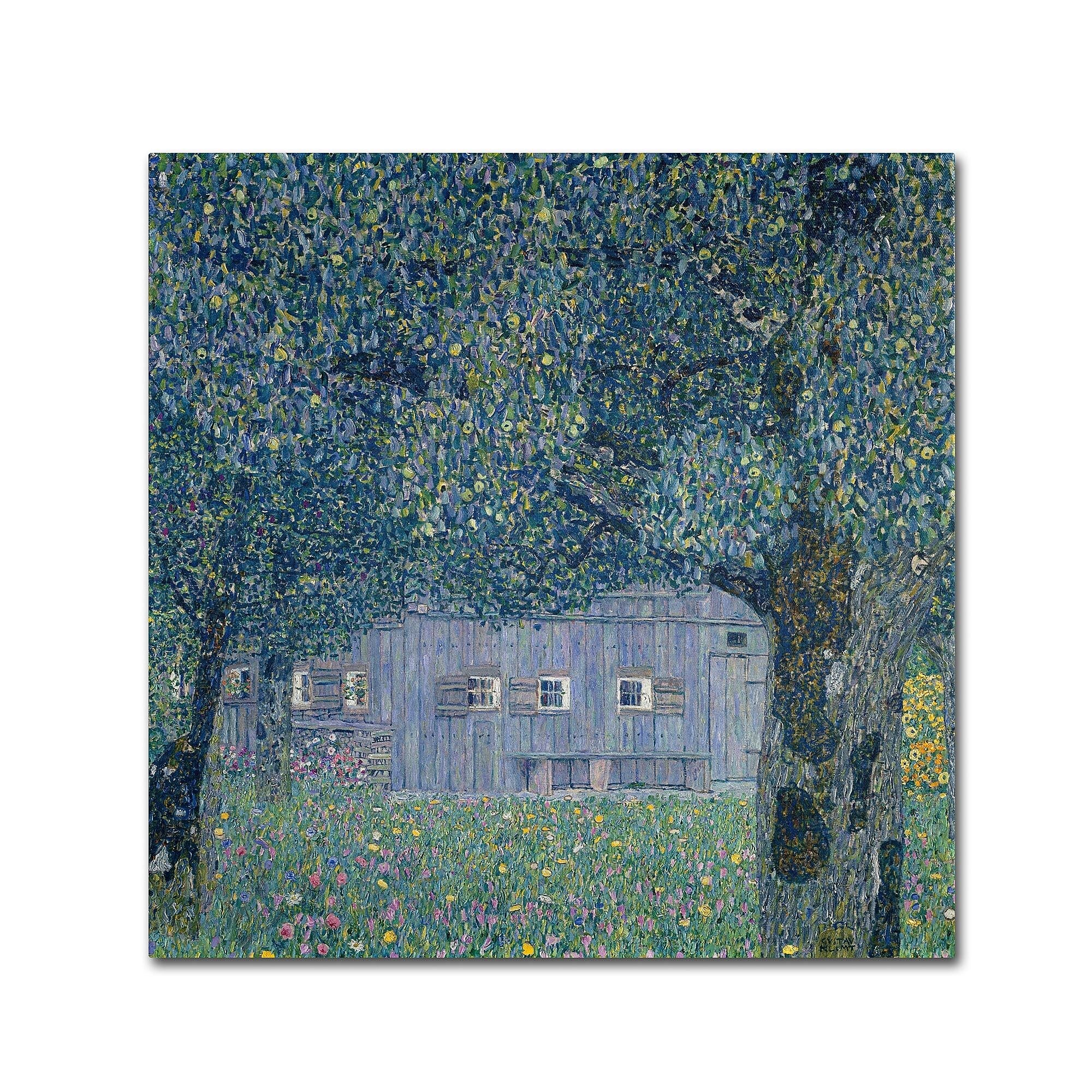 Trademark Fine Art 'Farmhouse In Upper Austria' 24" x 24" Canvas Art