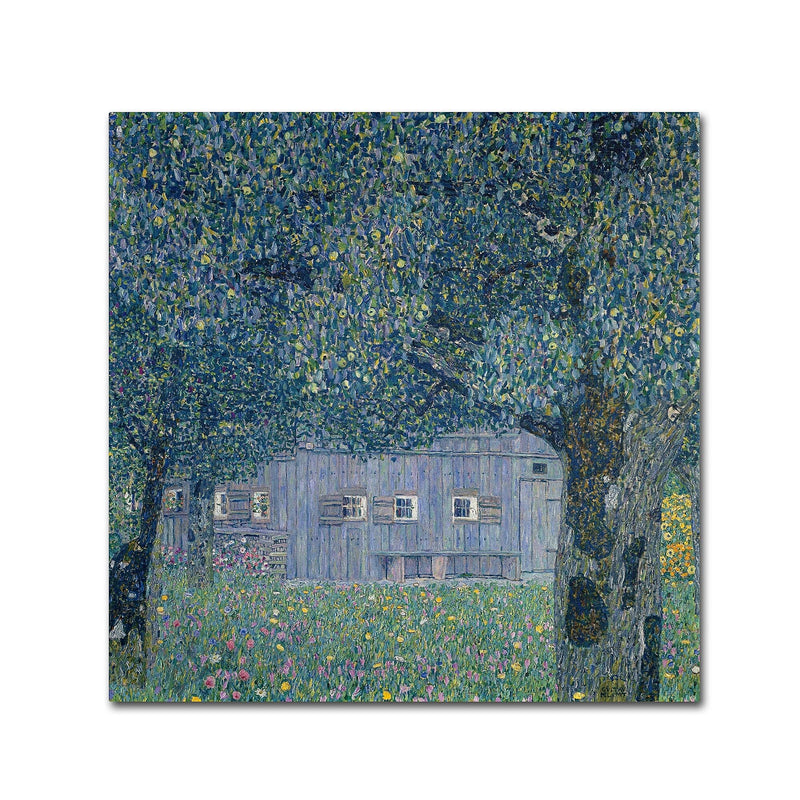 Trademark Fine Art 'Farmhouse In Upper Austria' 35" x 35" Canvas Art