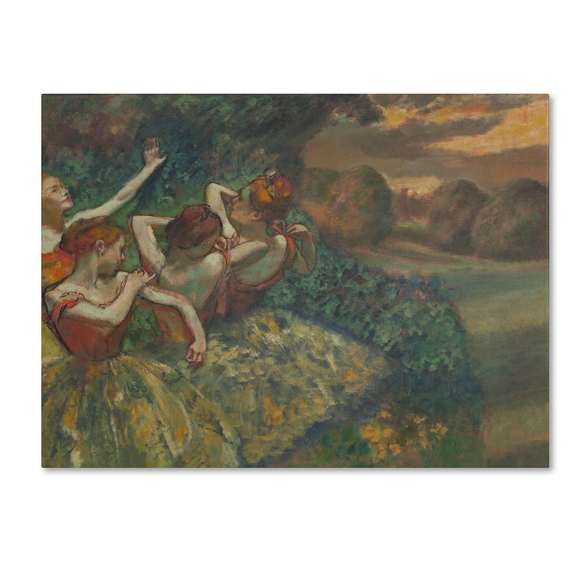 Trademark Fine Art 'Four Dancers 1899' 24" x 32" Canvas Art