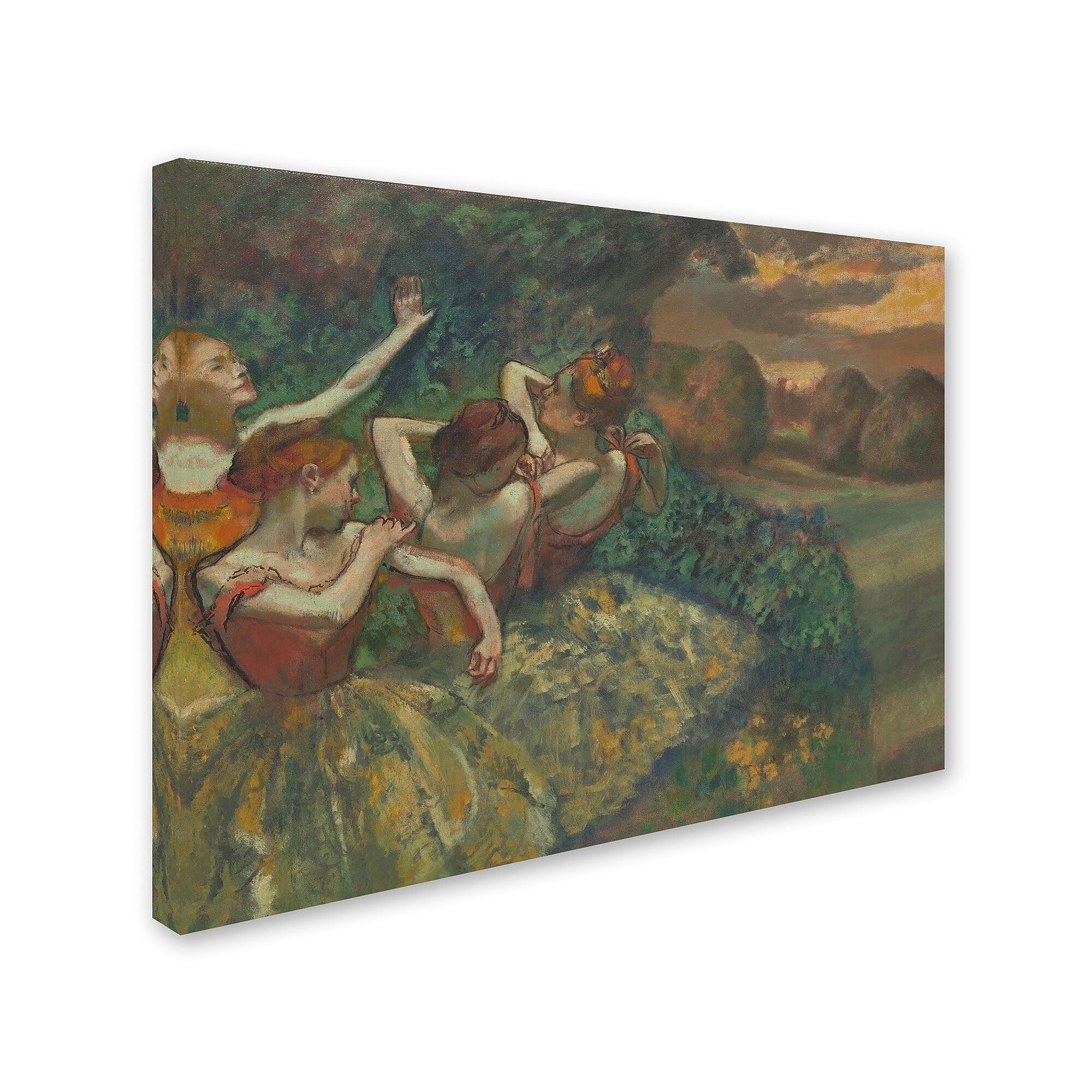 Trademark Fine Art 'Four Dancers 1899' 35" x 47" Canvas Art