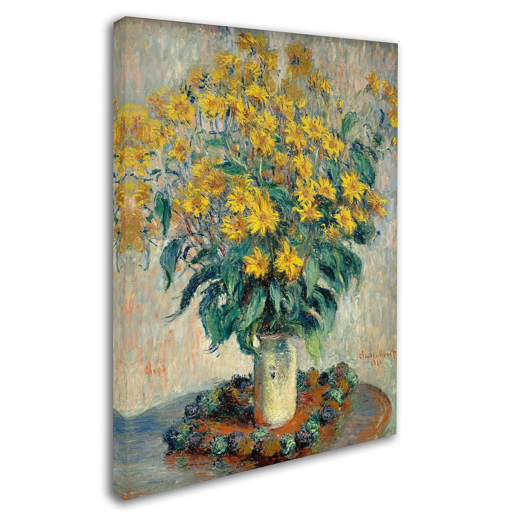 Trademark Fine Art 'Jerusalem Artichoke Flowers' 14" x 19" Canvas Art