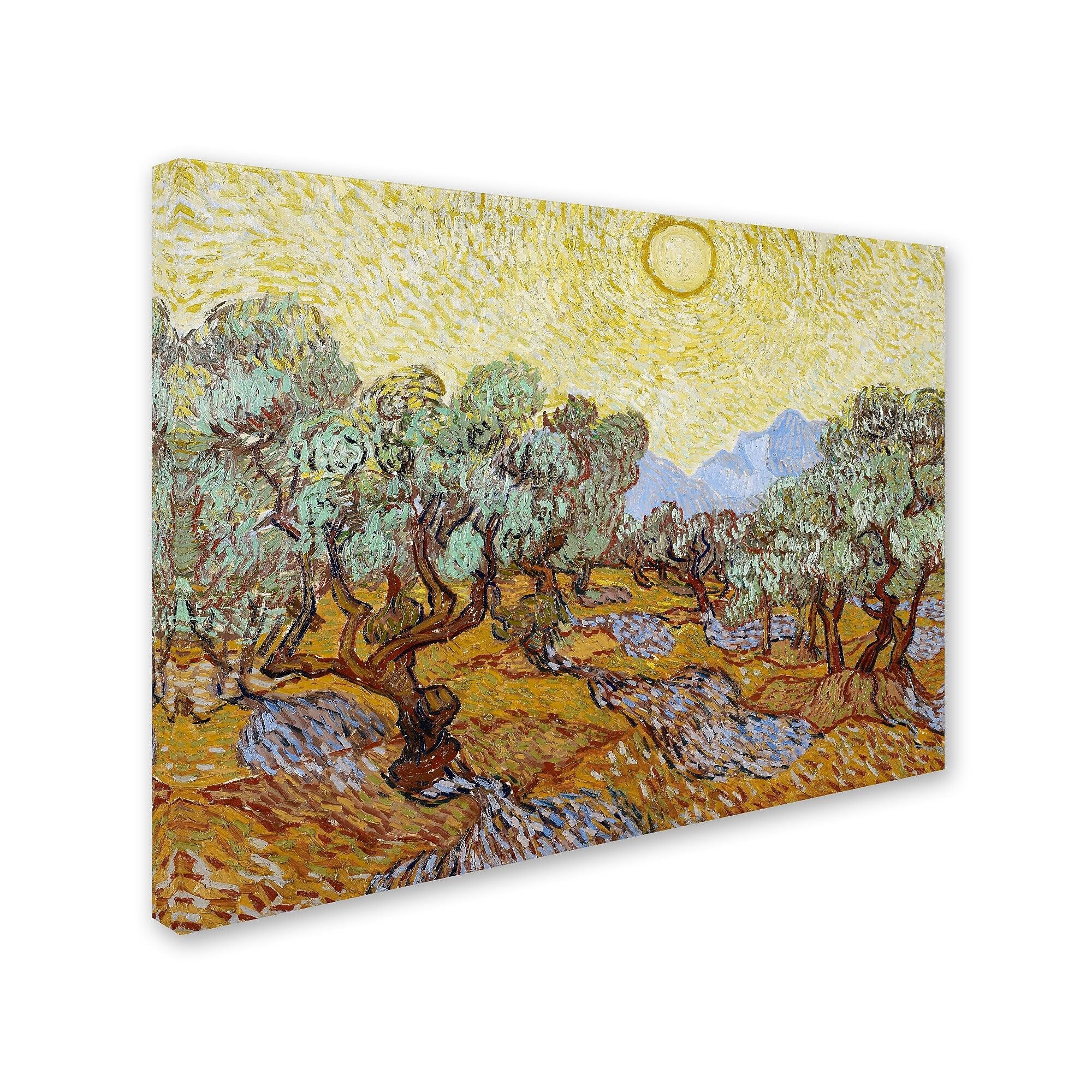 Trademark Fine Art 'Olive Trees 1889' 14" x 19" Canvas Art