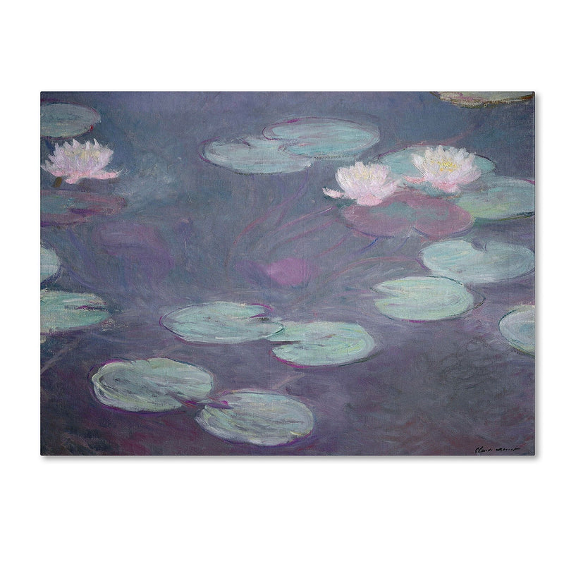 Trademark Fine Art 'Pink Lilies 1897-1899' 35" x 47" Canvas Art