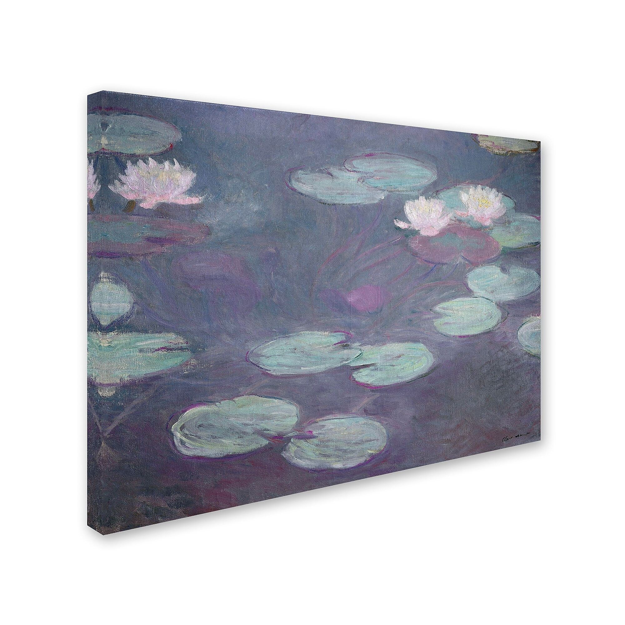 Trademark Fine Art 'Pink Lilies 1897-1899' 35" x 47" Canvas Art