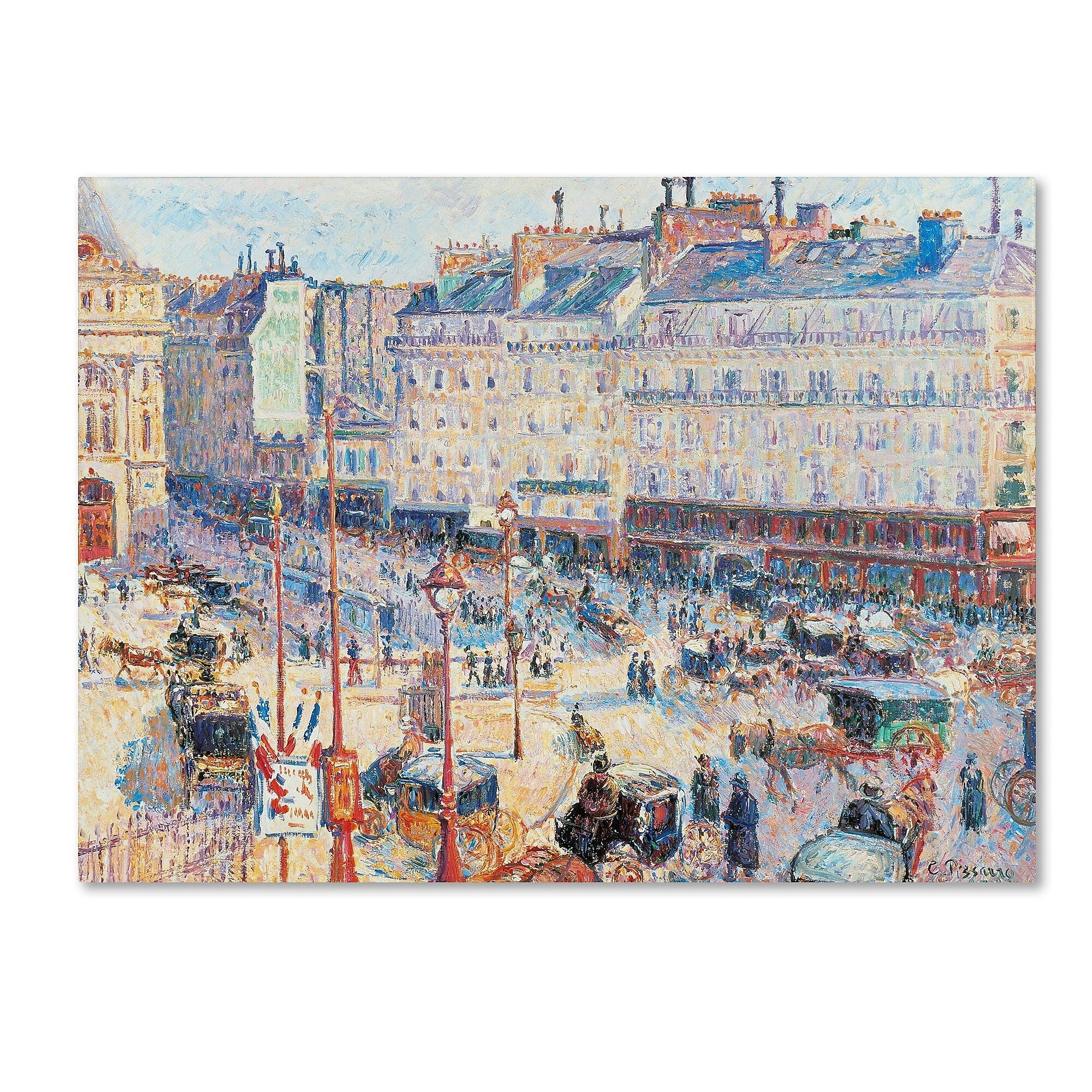 Trademark Fine Art 'Place du Havre 1893' 35" x 47" Canvas Art