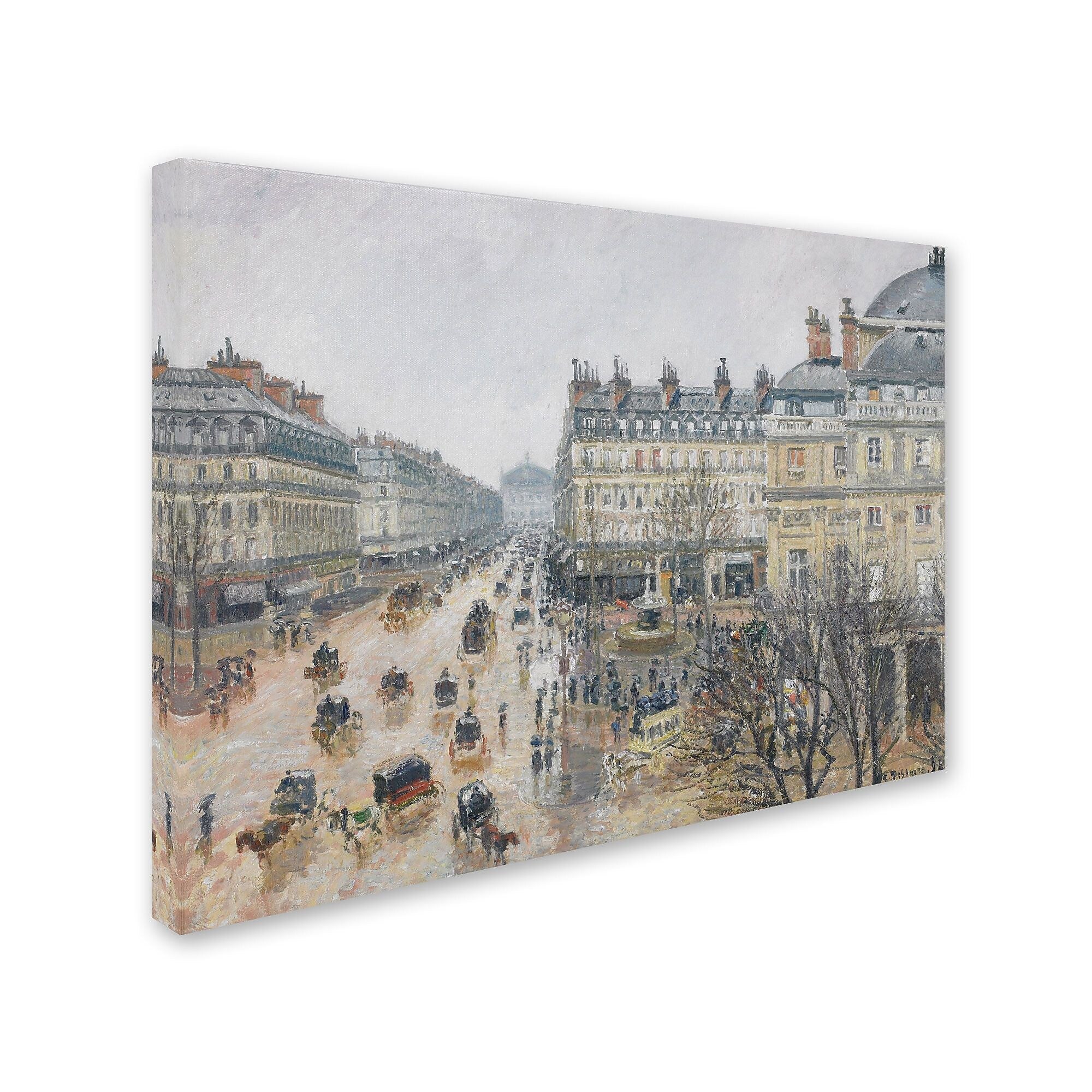Trademark Fine Art 'Place du Theatre Francais 1898' 14" x 19" Canvas Art