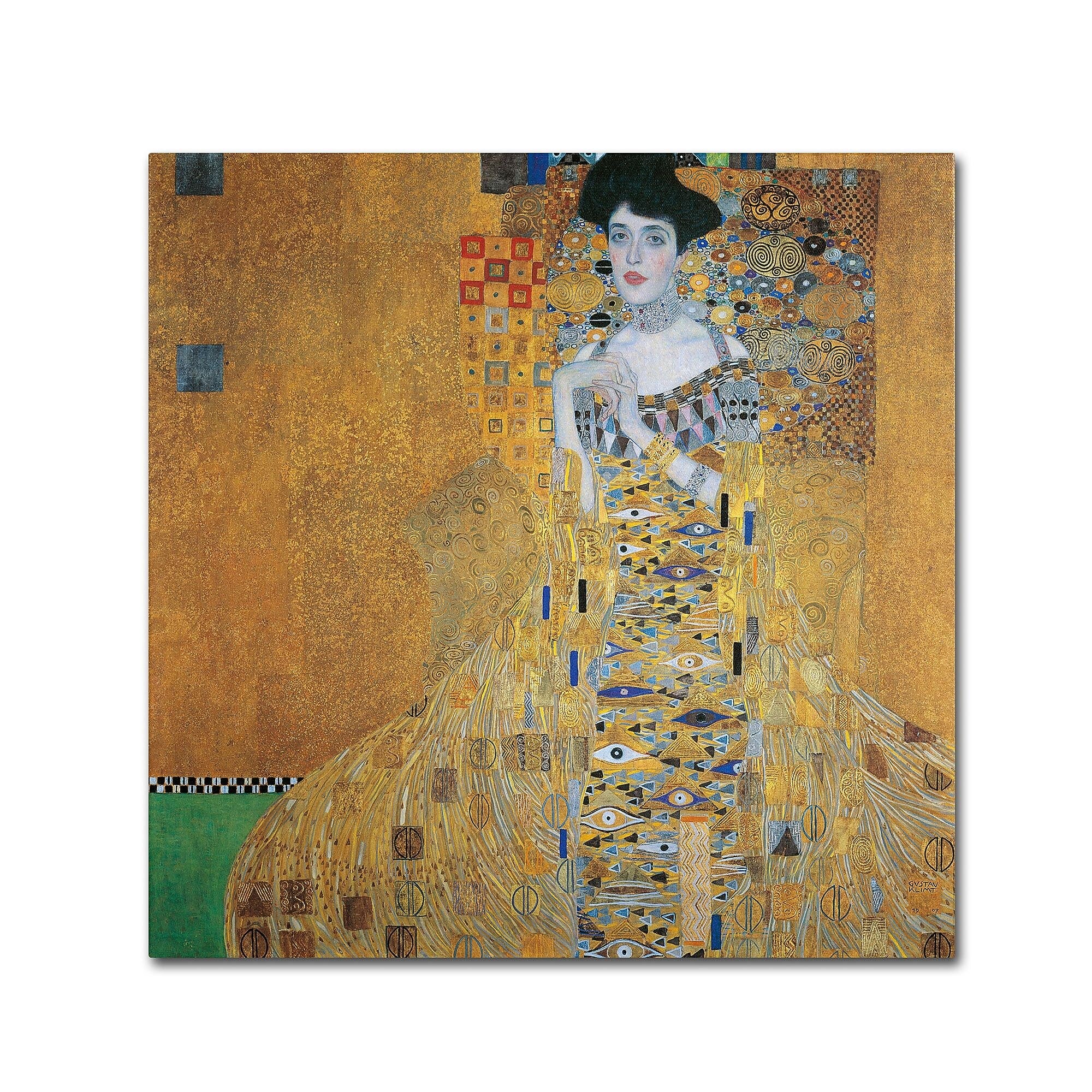 Trademark Fine Art 'Portrait of Adele Bloch-Bauer I' 14" x 14" Canvas Art