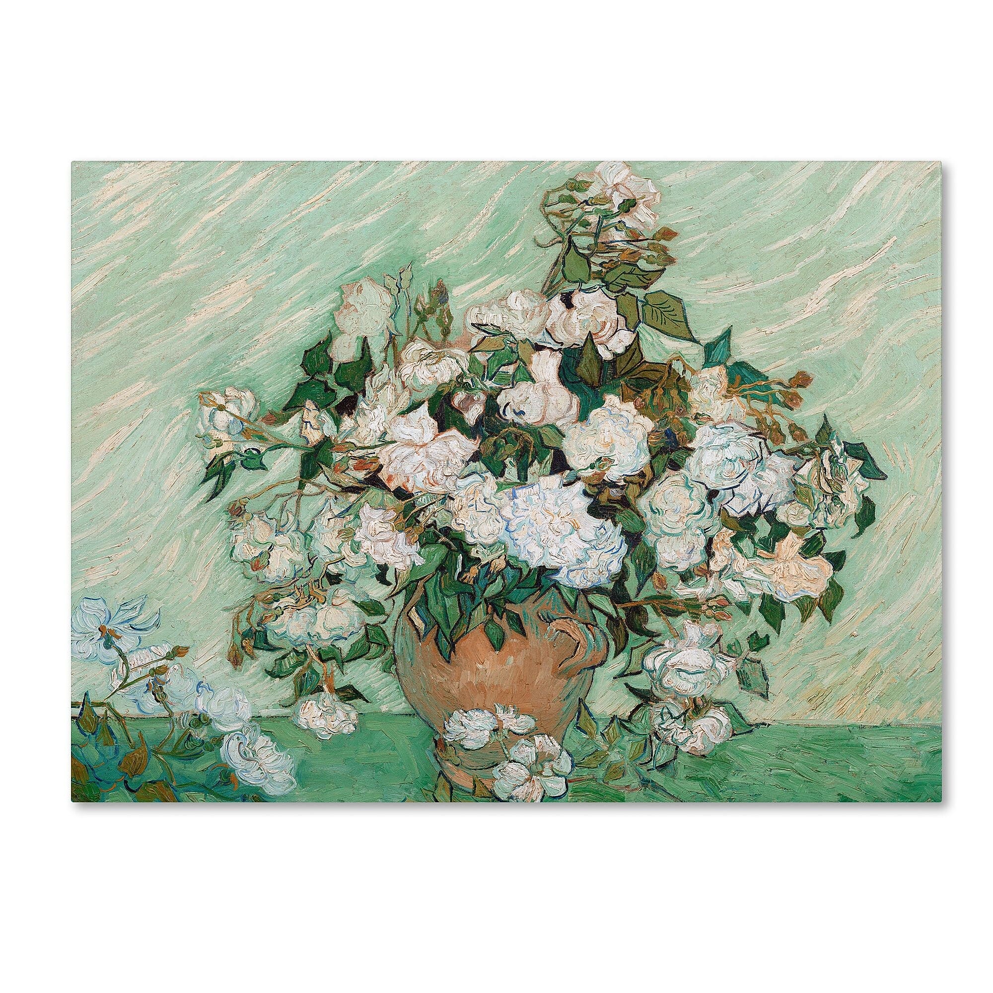 Trademark Fine Art 'Roses 1890' 18" x 24" Canvas Art
