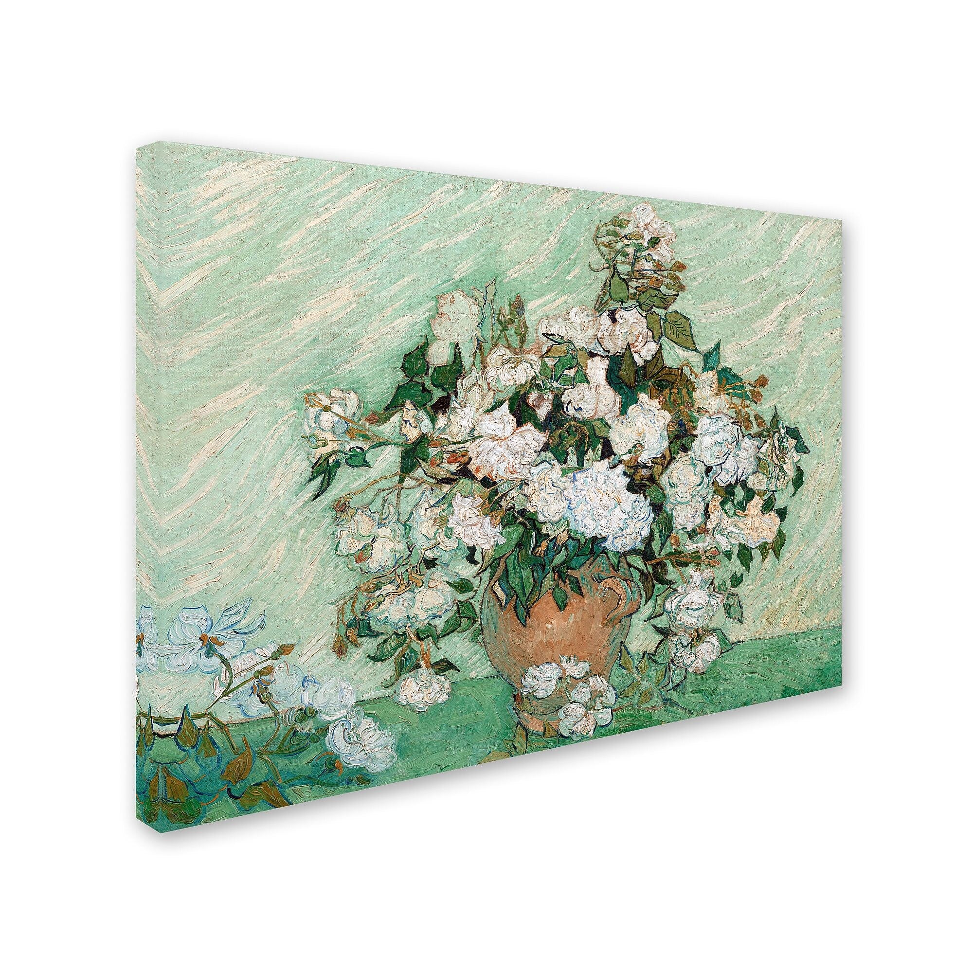 Trademark Fine Art 'Roses 1890' 18" x 24" Canvas Art