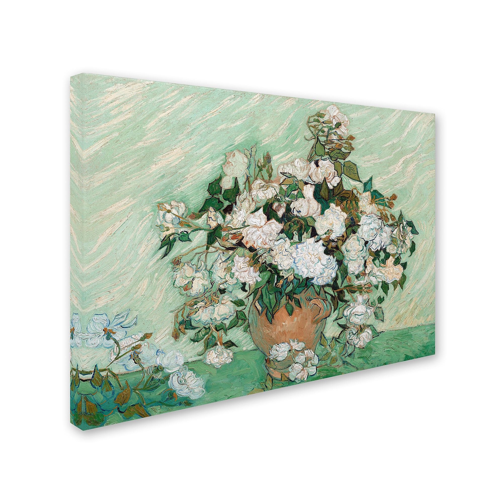 Trademark Fine Art 'Roses 1890' 35" x 47" Canvas Art