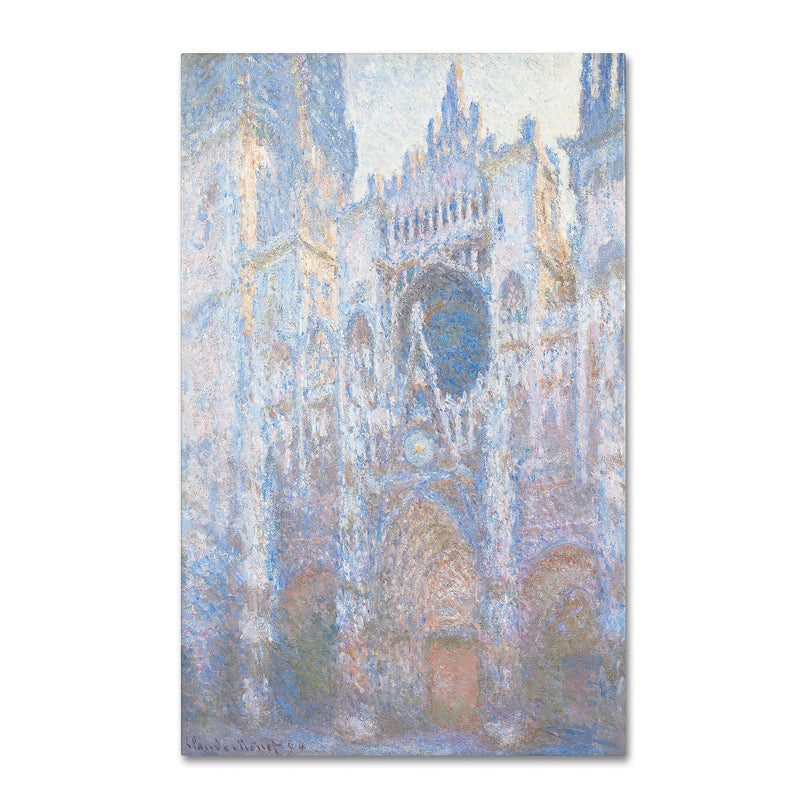 Trademark Fine Art 'Rouen Cathedral West Facade 1894' 30" x 47" Canvas Art