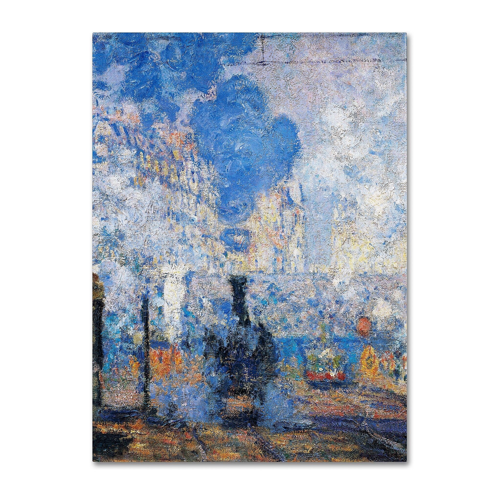 Trademark Fine Art 'Saint Lazare Station' 24" x 32" Canvas Art