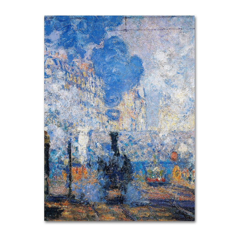 Trademark Fine Art 'Saint Lazare Station' 18" x 24" Canvas Art