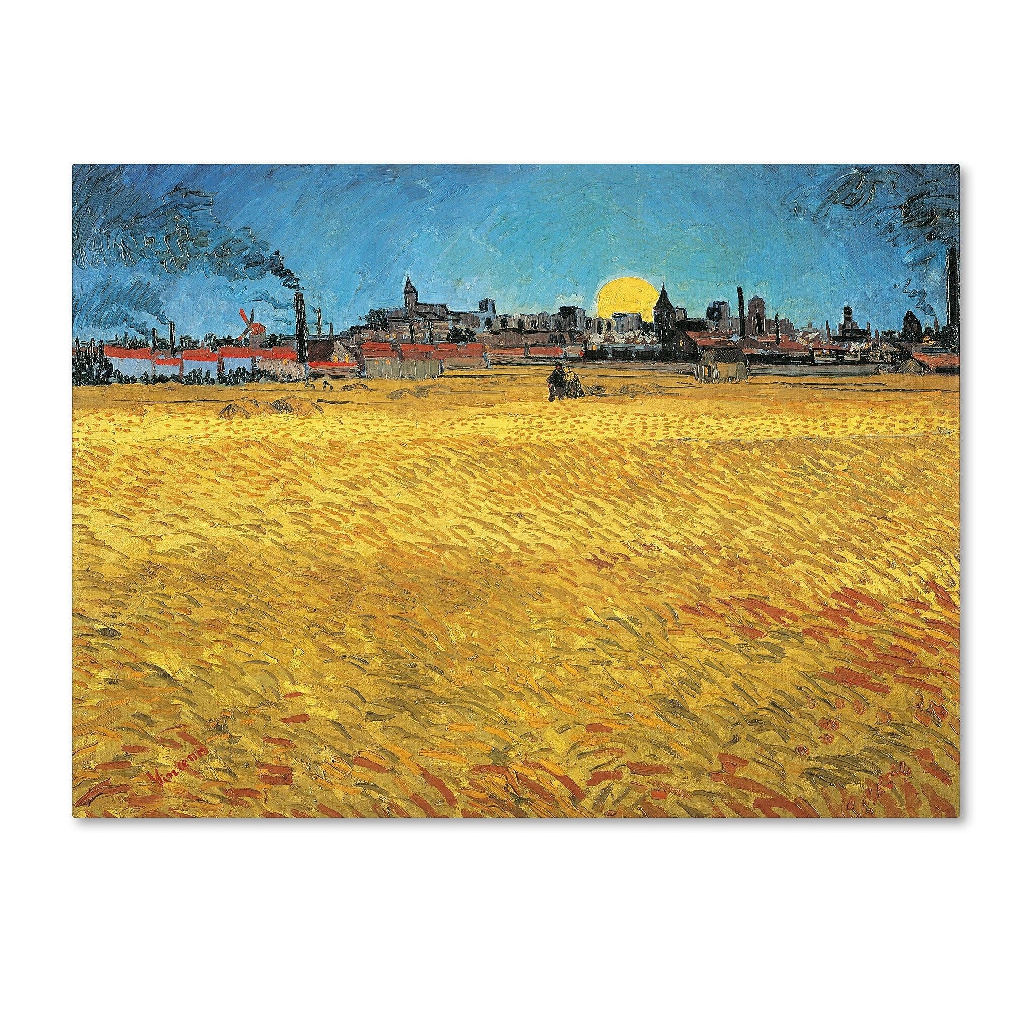 Trademark Fine Art 'Summer Evening 1888' 18" x 24" Canvas Art