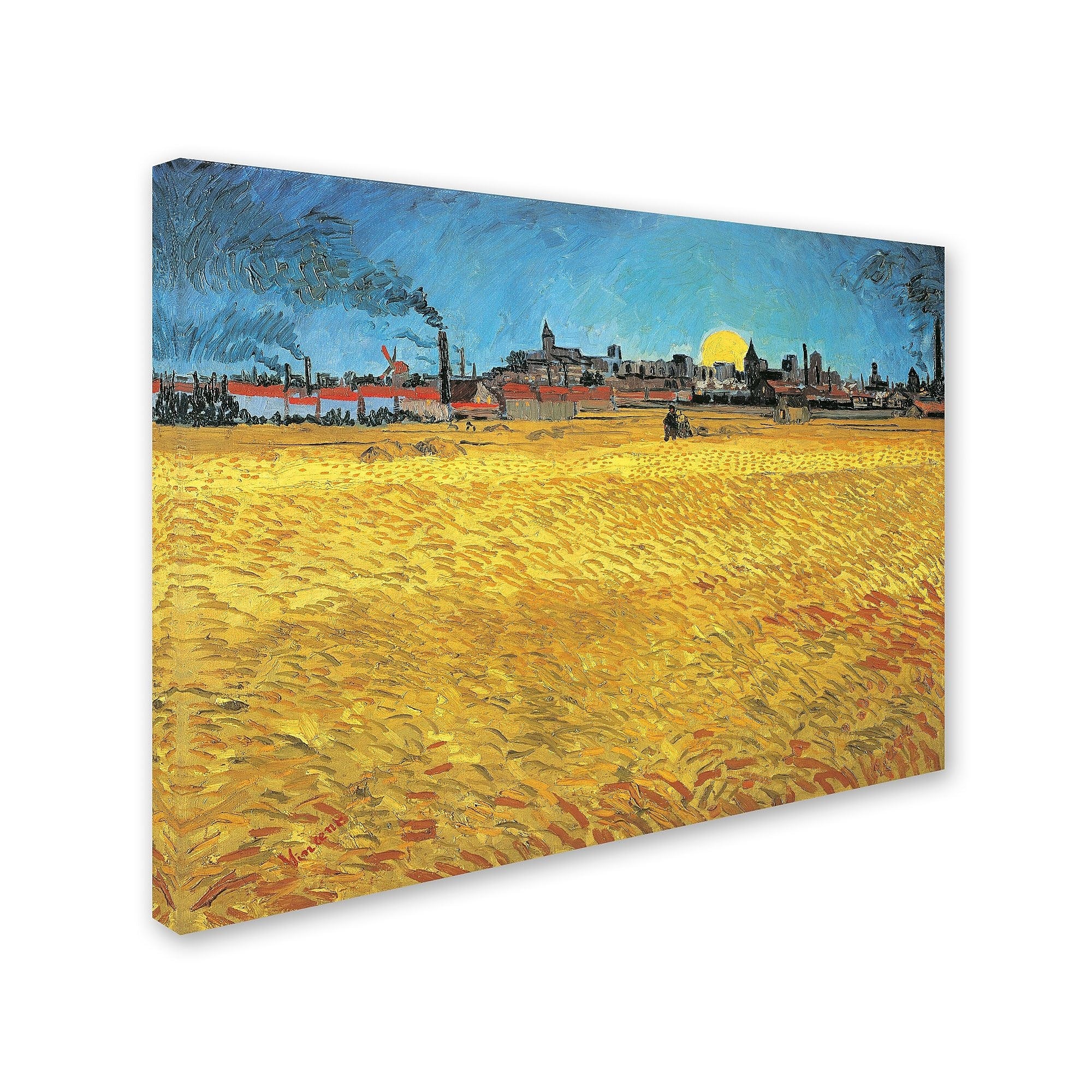 Trademark Fine Art 'Summer Evening 1888' 18" x 24" Canvas Art