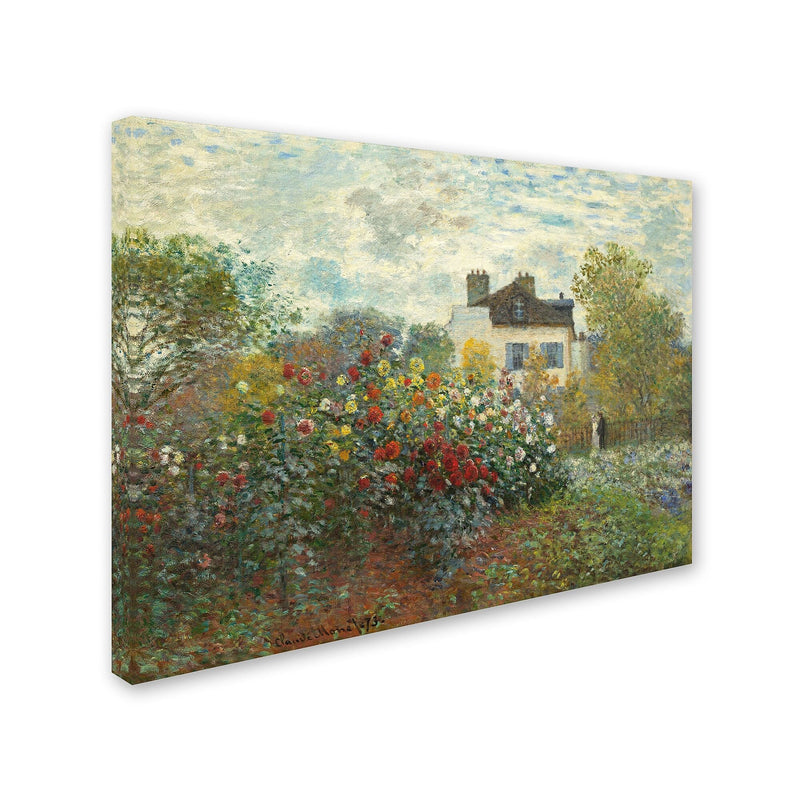 Trademark Fine Art 'The Artist's Garden in Argentueil' 24" x 32" Canvas Art