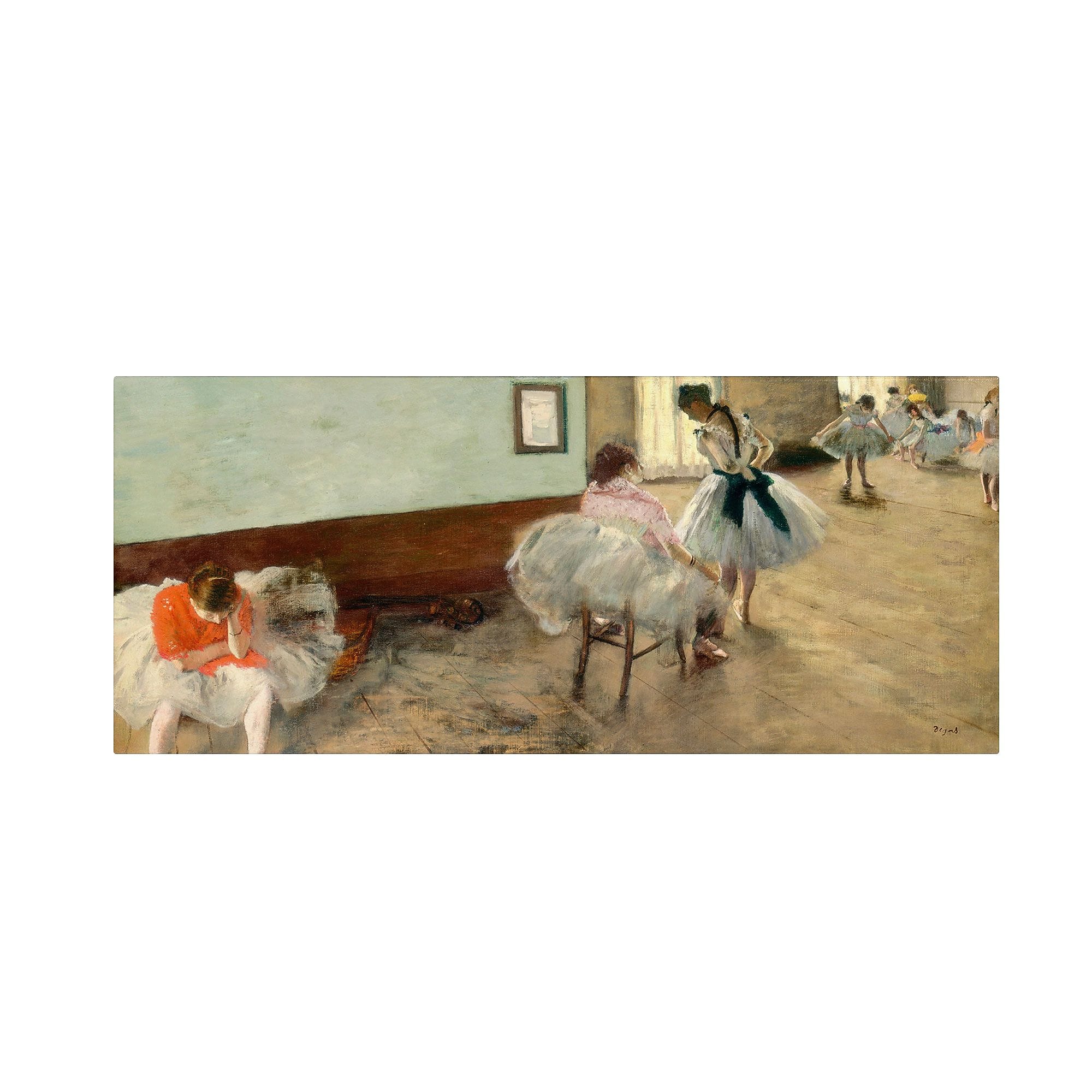 Trademark Fine Art 'The Dance Lesson 1879' 10" x 24" Canvas Art
