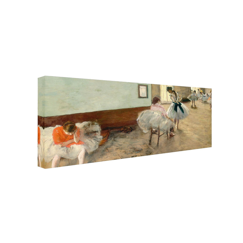 Trademark Fine Art 'The Dance Lesson 1879' 10" x 19" Canvas Art