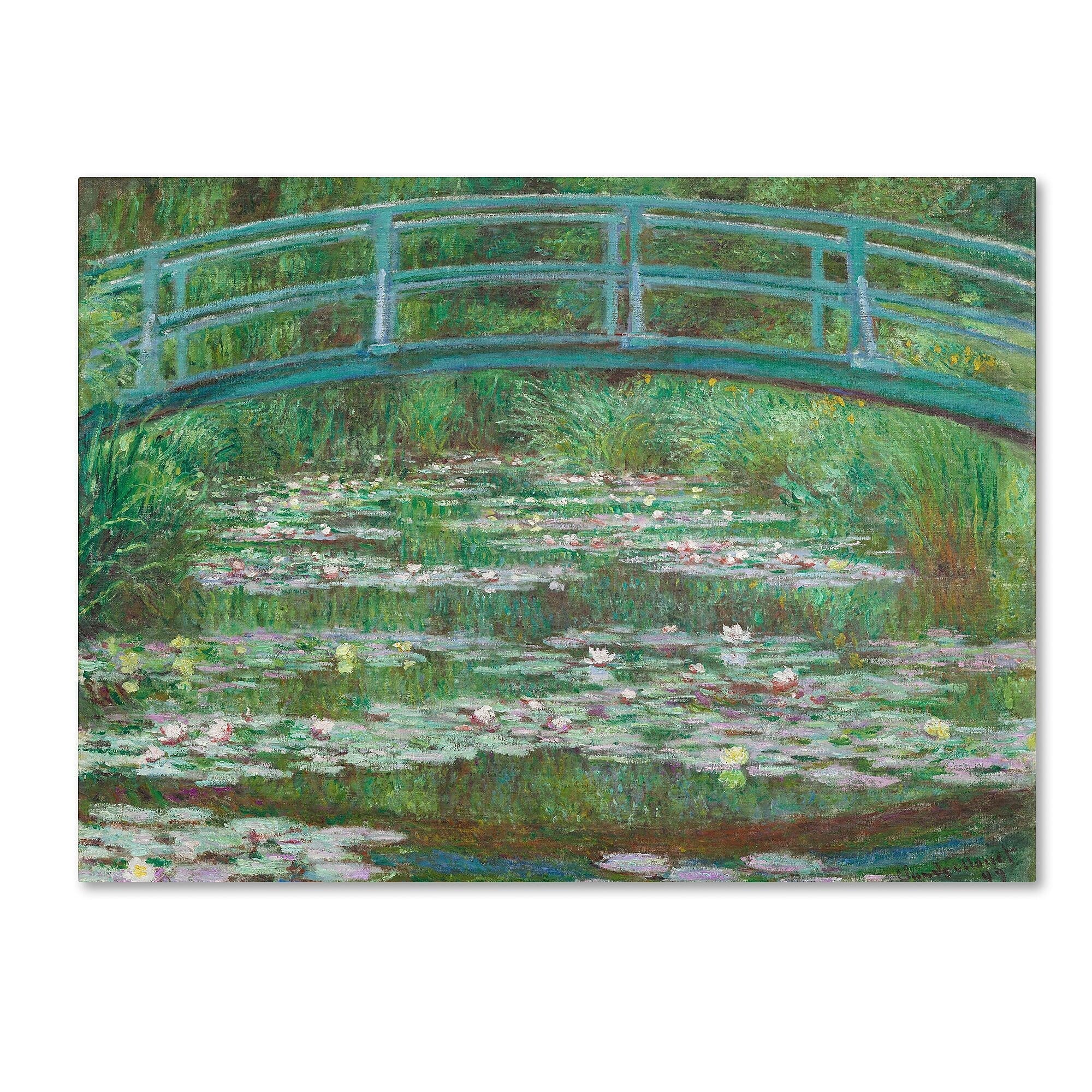Trademark Fine Art 'The Japanese Footbridge 1899' 24" x 32" Canvas Art