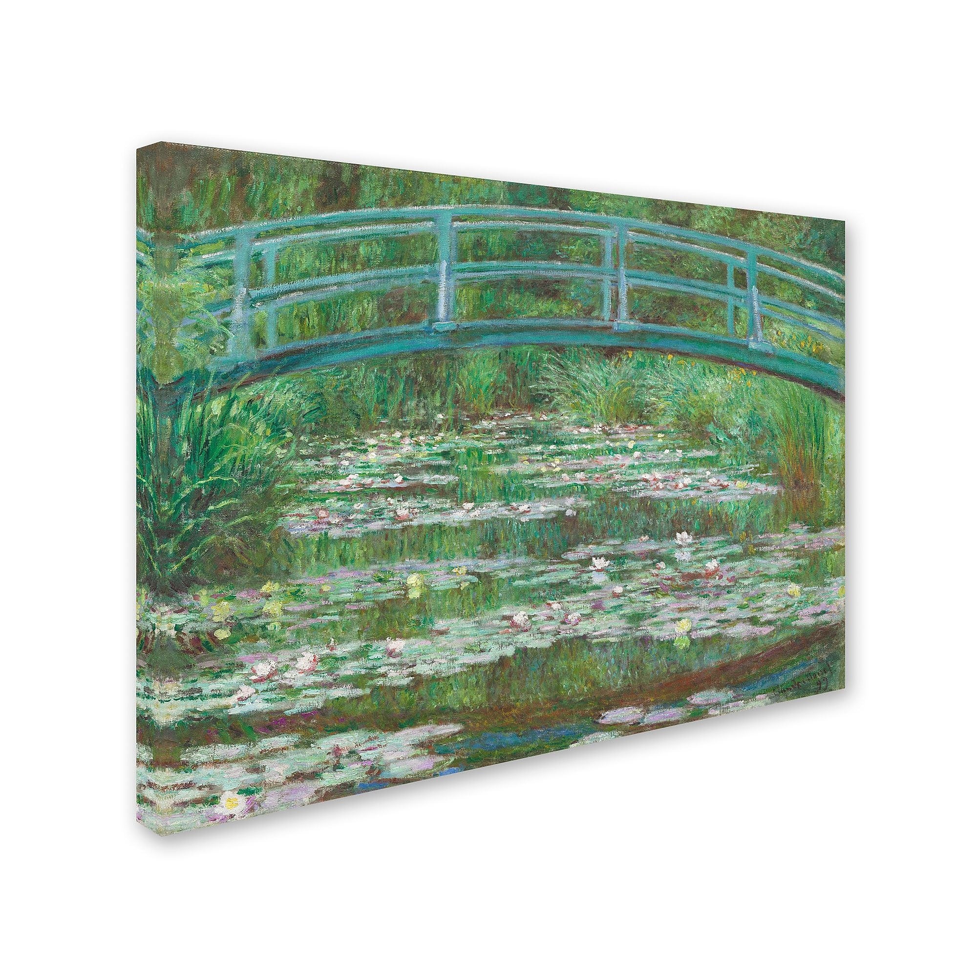 Trademark Fine Art 'The Japanese Footbridge 1899' 35" x 47" Canvas Art