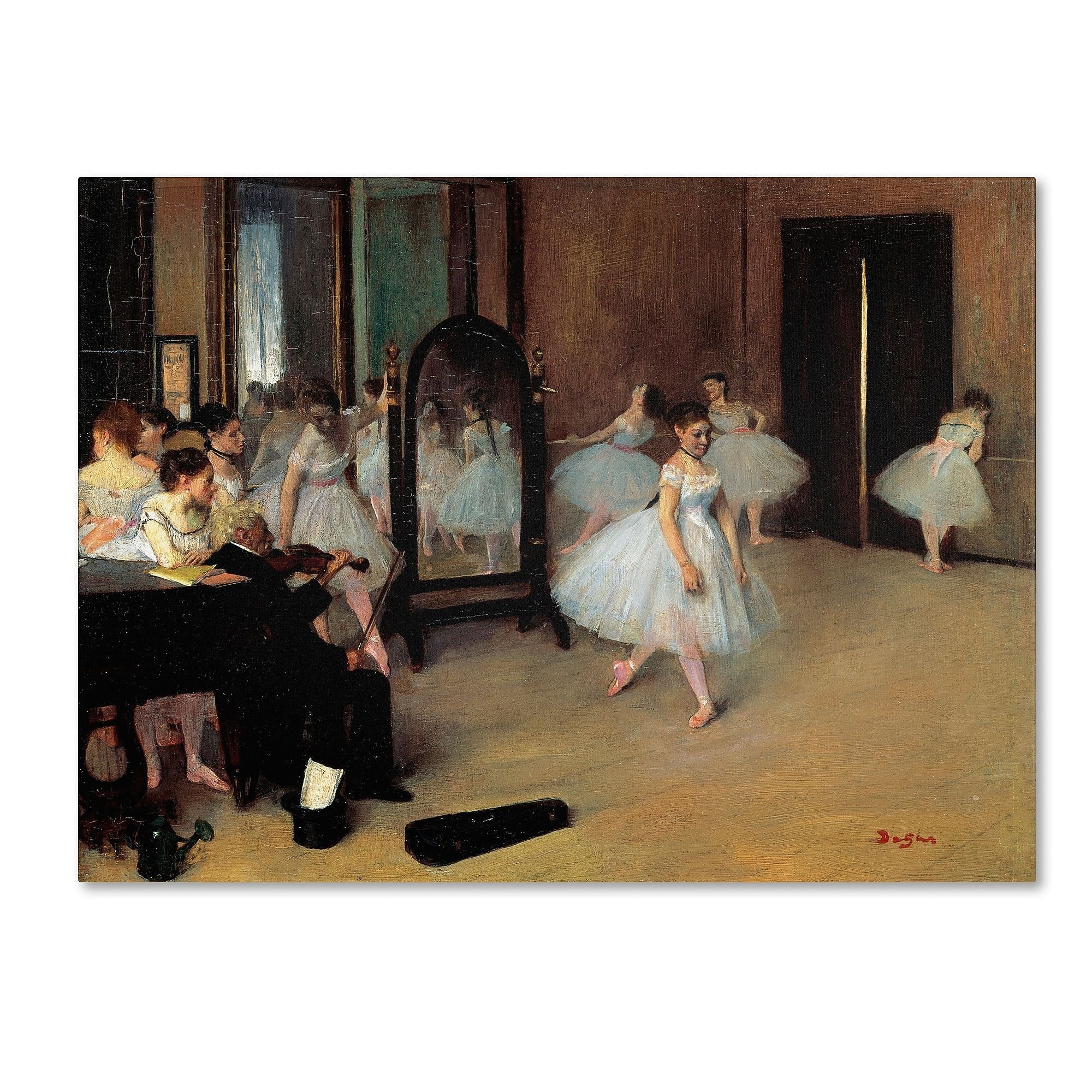 Trademark Fine Art 'The School of Dance 1871' 14" x 19" Canvas Art