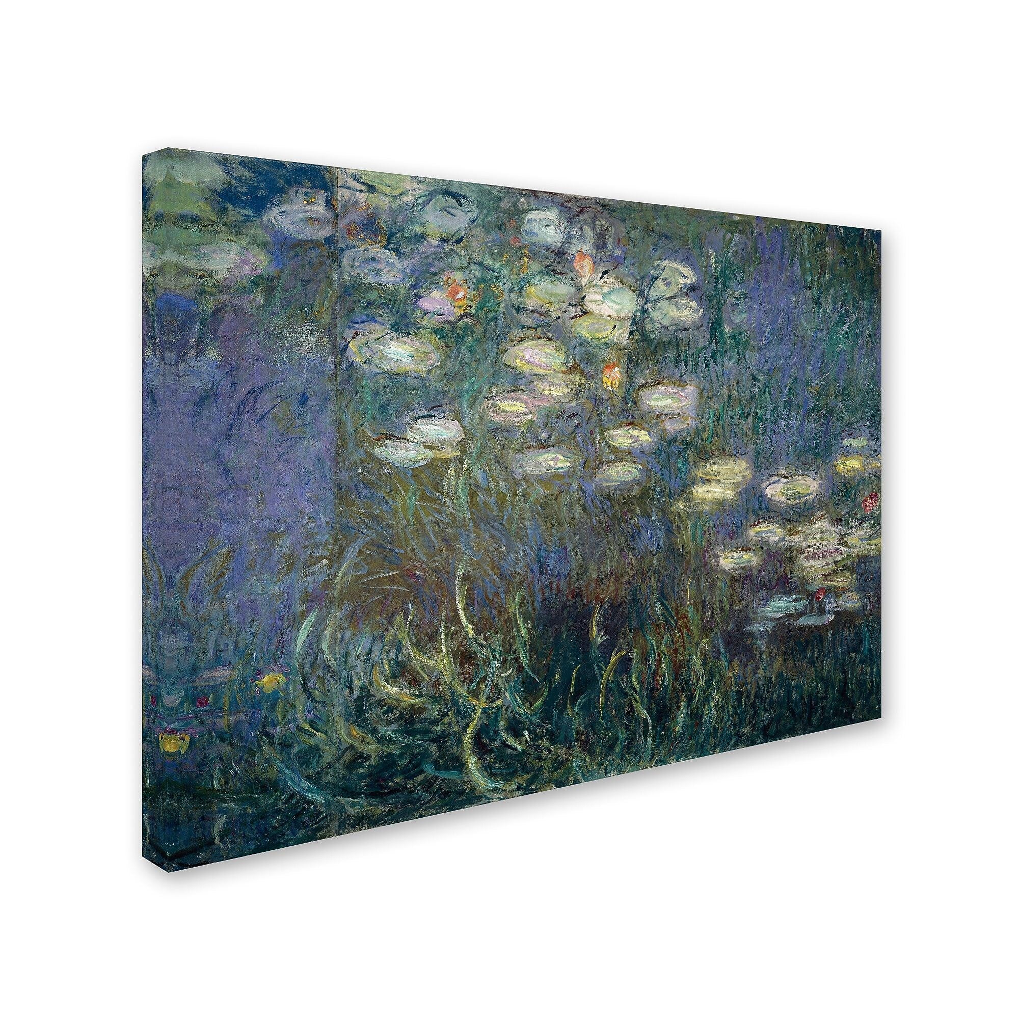 Trademark Fine Art 'Water Lilies 1840-1926' 14" x 19" Canvas Art