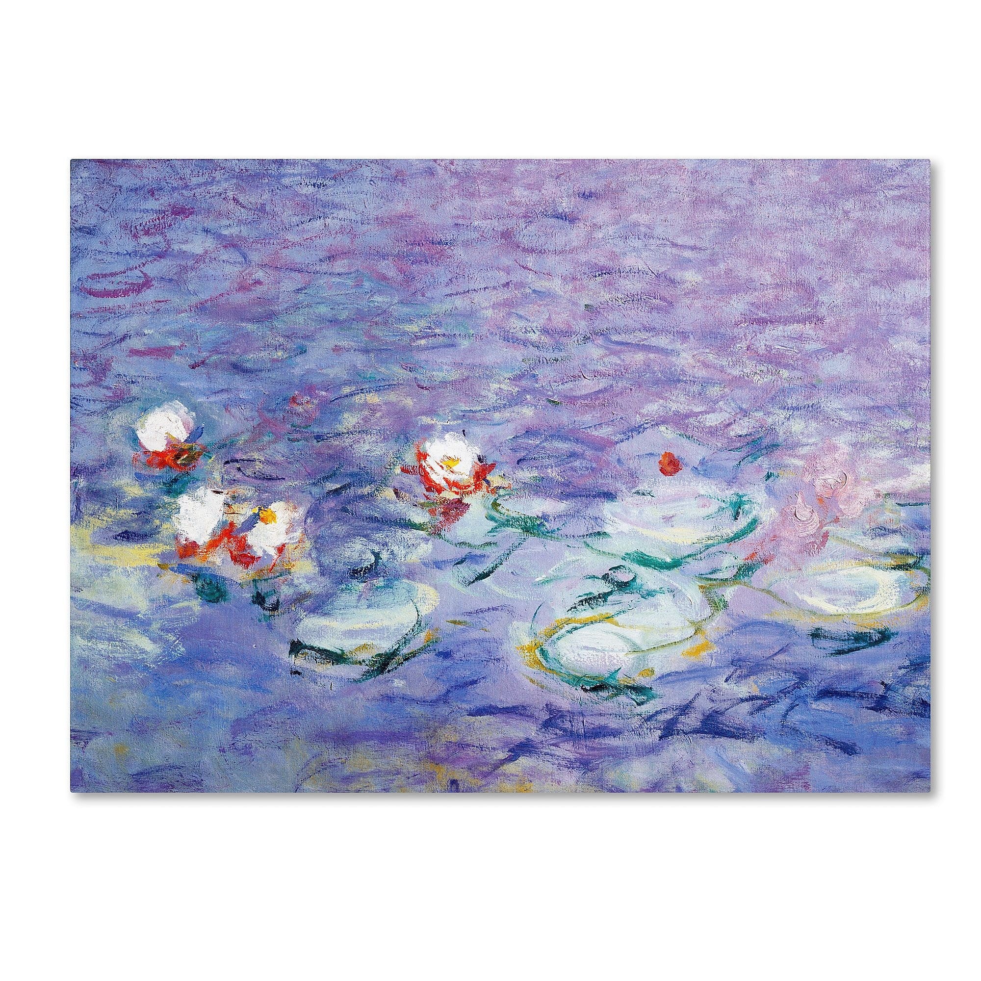 Trademark Fine Art 'Water Lilies II 1840-1926' 18" x 24" Canvas Art