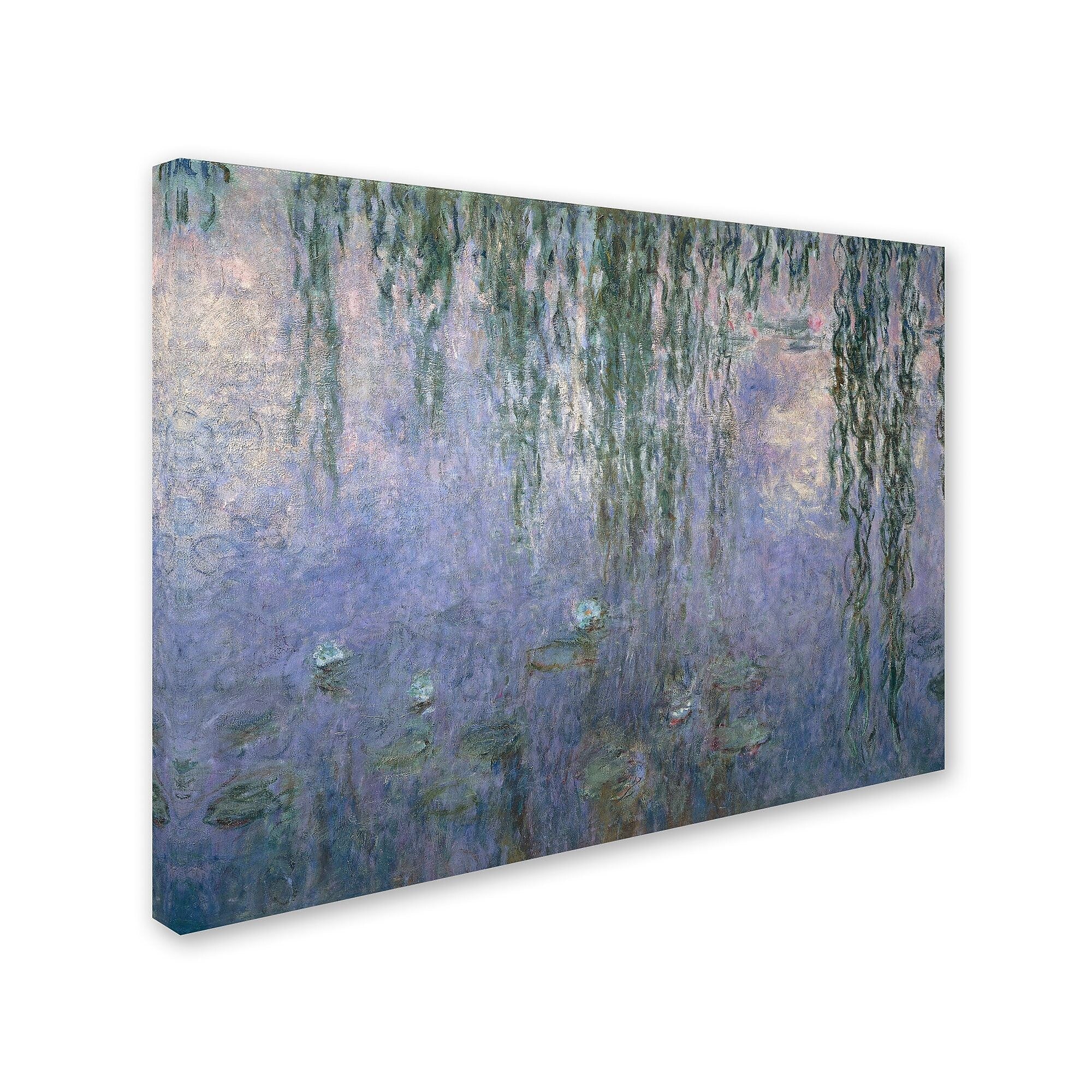 Trademark Fine Art 'Water Lilies III 1840-1926' 14" x 19" Canvas Art