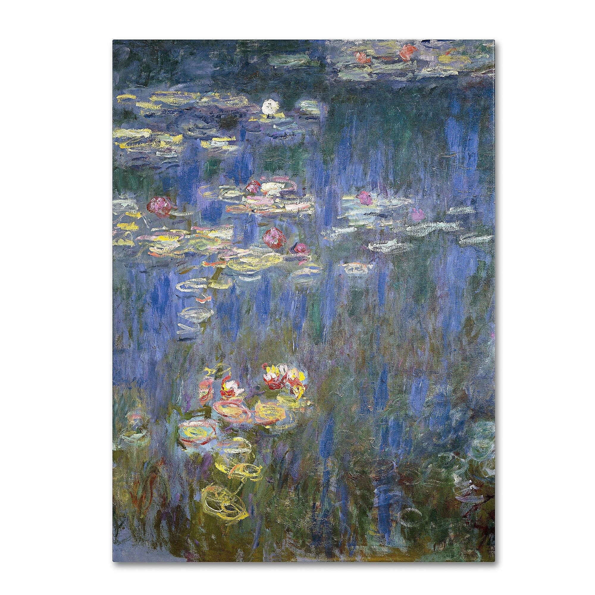 Trademark Fine Art 'Water Lilies IV 1840-1926' 35" x 47" Canvas Art