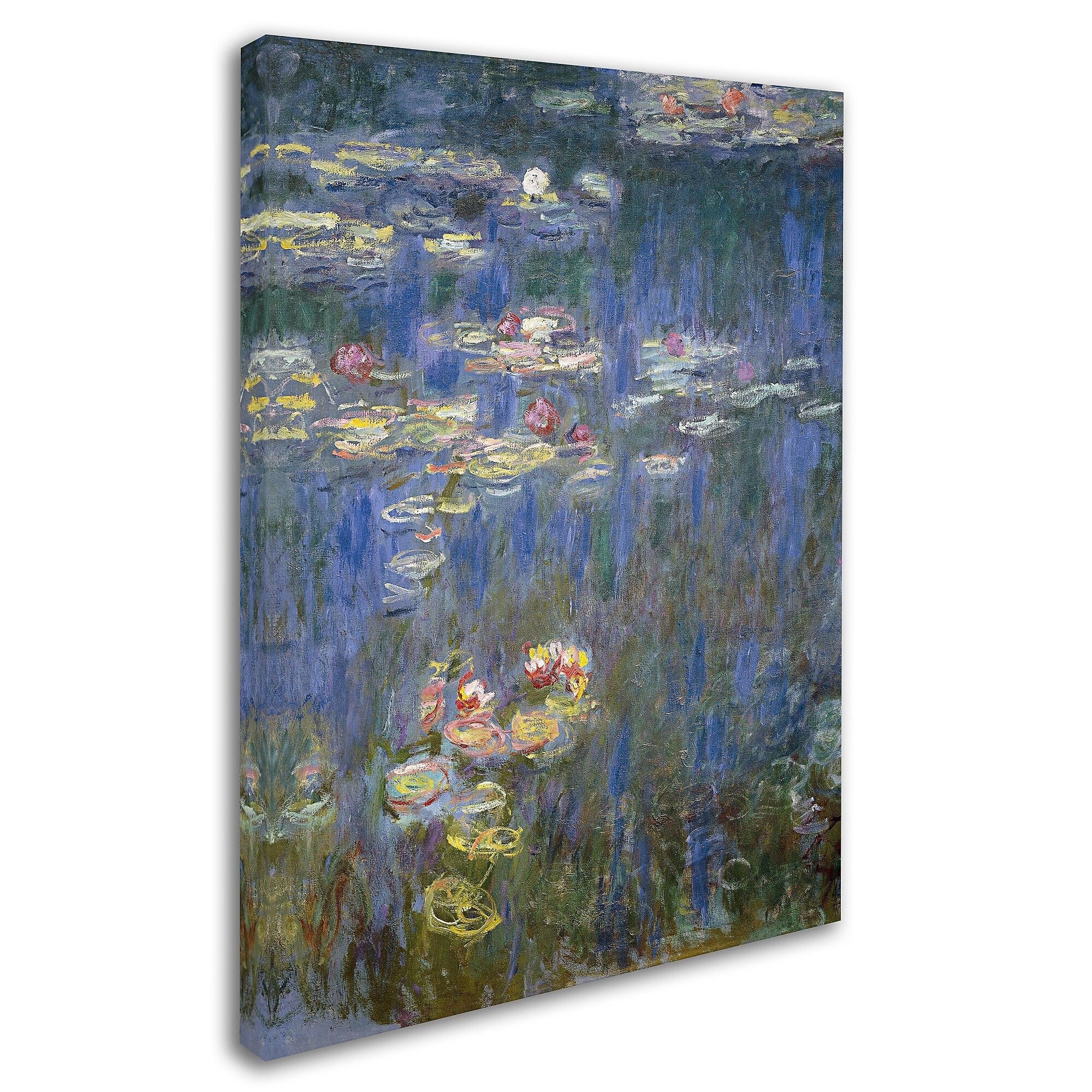 Trademark Fine Art 'Water Lilies IV 1840-1926' 35" x 47" Canvas Art