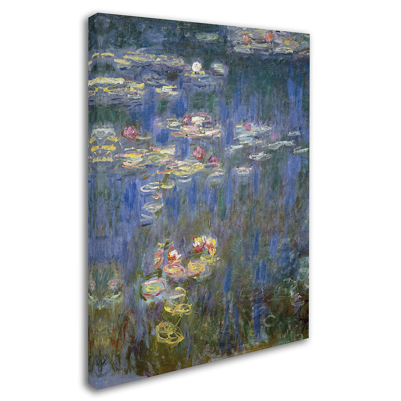 Trademark Fine Art 'Water Lilies IV 1840-1926' 35" x 47" Canvas Art