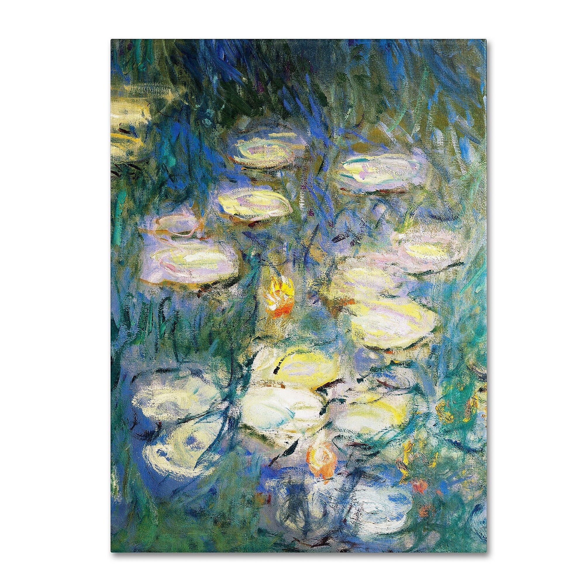 Trademark Fine Art 'Water Lilies V 1840-1926' 14" x 19" Canvas Art