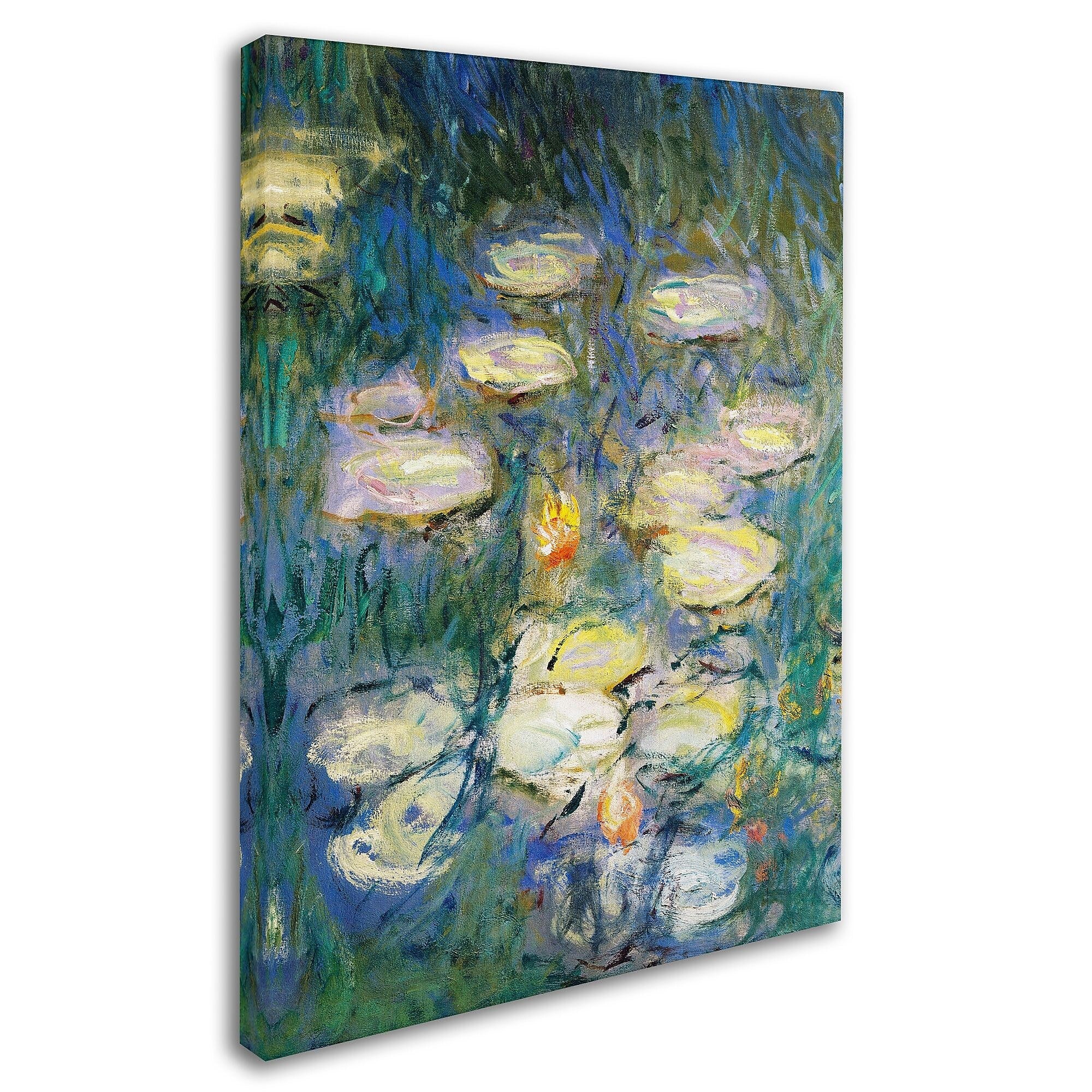 Trademark Fine Art 'Water Lilies V 1840-1926' 14" x 19" Canvas Art