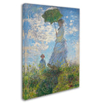 Trademark Fine Art 'Woman With a Parasol 1875' 14" x 19" Canvas Art