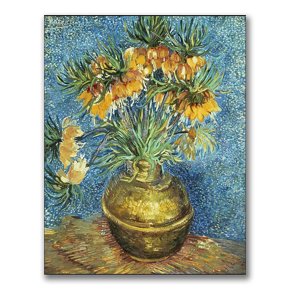 Trademark Fine Art 'Crown Imperial Fritillaries' 35" x 47" Canvas Art