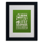 Trademark Fine Art 'Little Brother II' 11" x 14" Black Frame Art