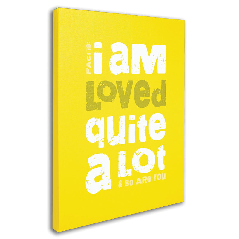 Trademark Fine Art 'Loved a Lot I' 35" x 47" Canvas Art